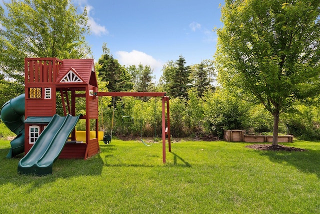 3751 Crane Island Ct, Minnetrista, MN 55331 - view of playground with a yard