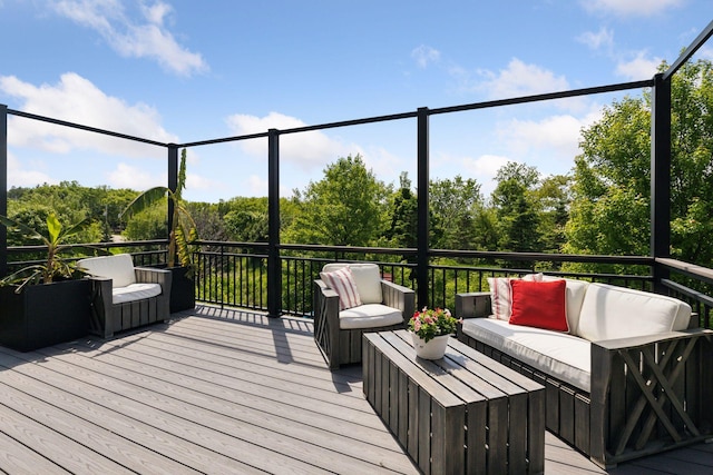 3751 Crane Island Ct, Minnetrista, MN 55331 - wooden deck featuring outdoor lounge area