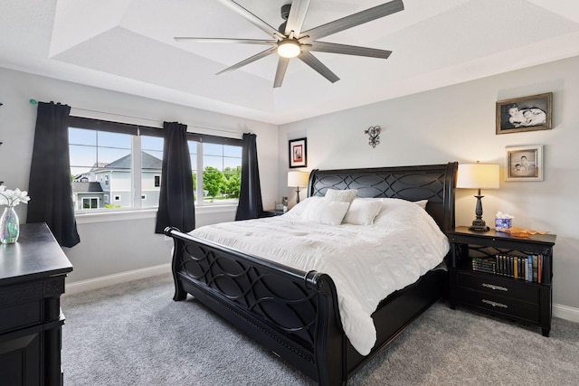 3751 Crane Island Ct, Minnetrista, MN 55331 - bedroom with light colored carpet, baseboards, and a ceiling fan