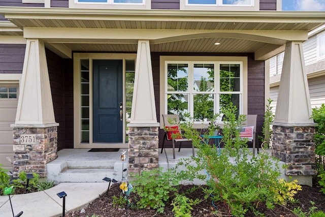 3751 Crane Island Ct, Minnetrista, MN 55331 - doorway to property with a porch