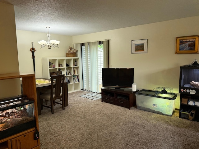 14410 92nd Ave N, Maple Grove, MN 55369 - carpeted office space featuring a chandelier and a textured ceiling