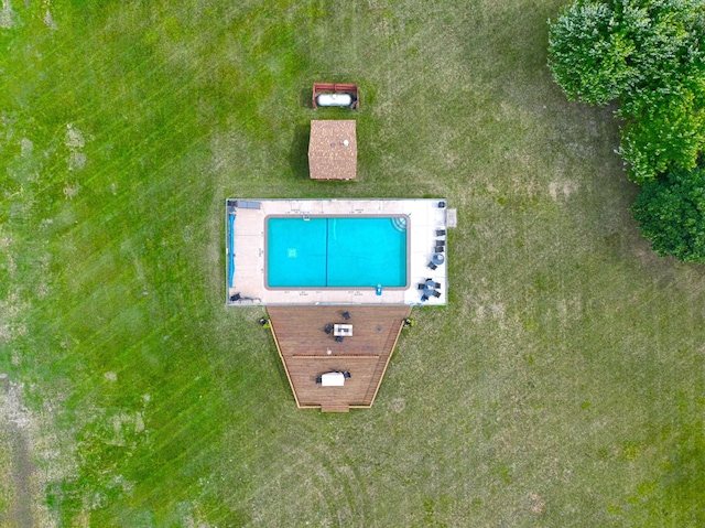 3865 Wahtomin Trl NW, Alexandria, MN 56308 - drone / aerial view of a pool area