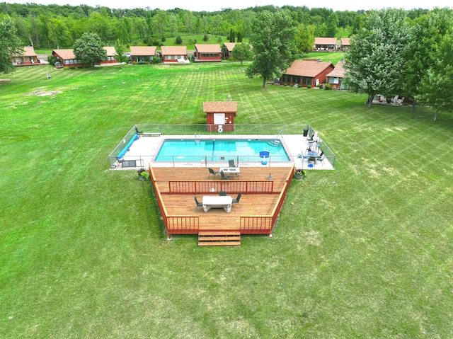 3865 Wahtomin Trl NW, Alexandria, MN 56308 - view of swimming pool featuring a deck