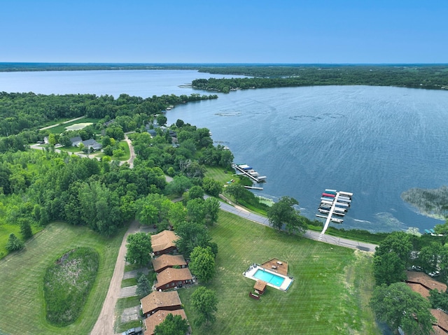 3865 Wahtomin Trl NW, Alexandria, MN 56308 - aerial overview of property's location featuring a nearby body of water