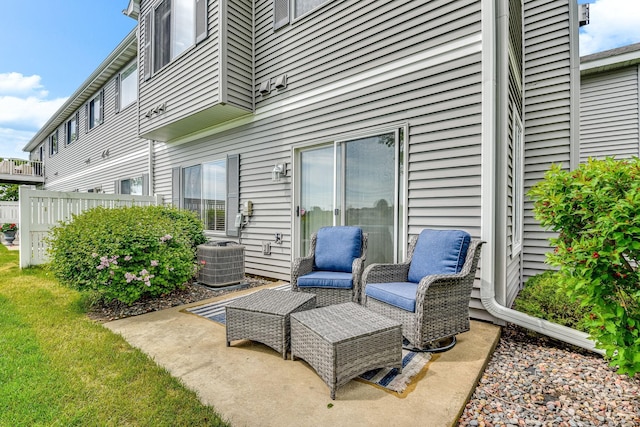 11001 Isanti Ct NE, Blaine, MN 55449 - view of patio with central air condition unit