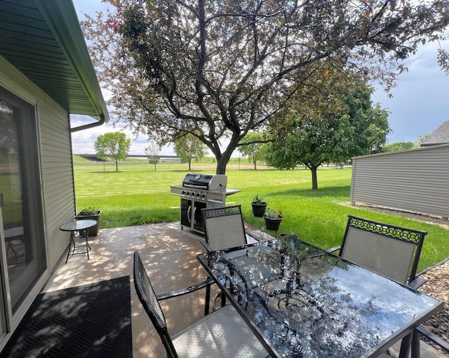 1209 23rd St SE, Willmar, MN 56201 - view of patio / terrace featuring outdoor dining space and grilling area