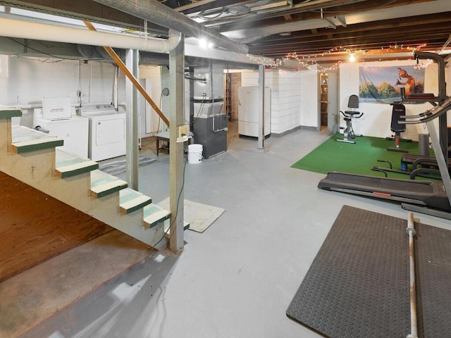 1033 Hall Ave W, Saint Paul, MN 55118 - unfinished below grade area with independent washer and dryer and heating unit