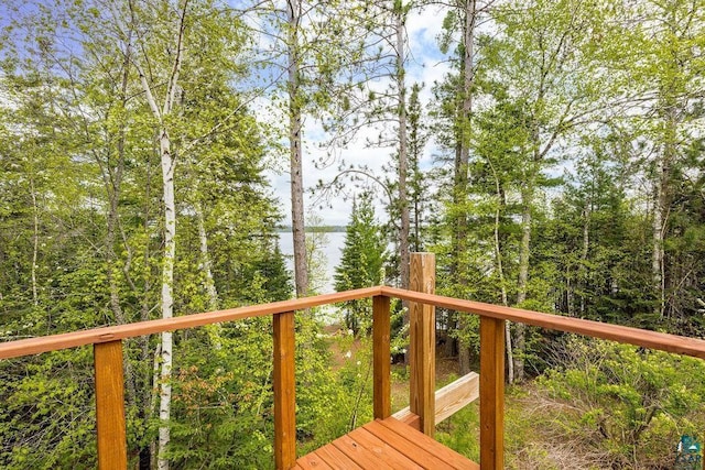 4015 Van Rd, Duluth, MN 55803 - wooden deck featuring a water view