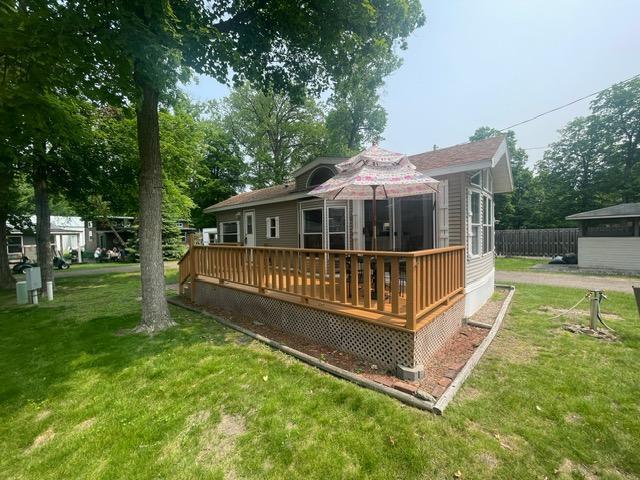 TBD Rudbeck Rd Unit 22, Brainerd, MN 56401 - back of house with a yard and a wooden deck