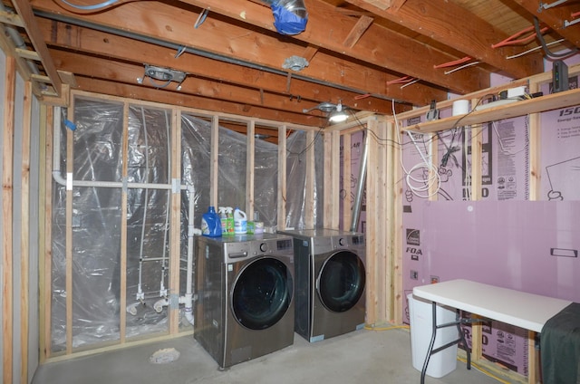 2603 140th Ln NW, Andover, MN 55304 - unfinished below grade area with washing machine and clothes dryer