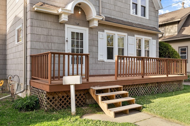 308 4th Ave SW, Austin, MN 55912 - wooden terrace featuring a yard
