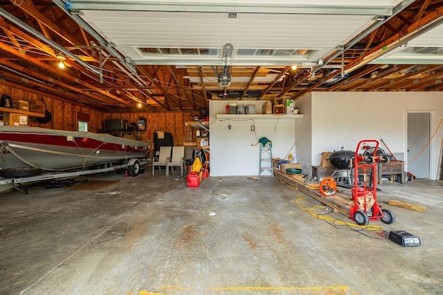 E2221 930th Ave, Stanton Twp, WI 54725 - garage featuring a garage door opener