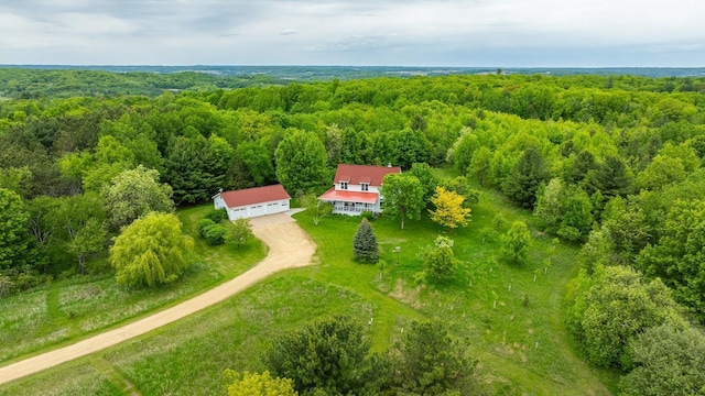 E2221 930th Ave, Stanton Twp, WI 54725 - aerial view of property and surrounding area featuring a forest