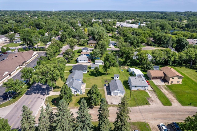 727 Peck St, Fergus Falls, MN 56537 - aerial view of property's location featuring nearby suburban area and a forest