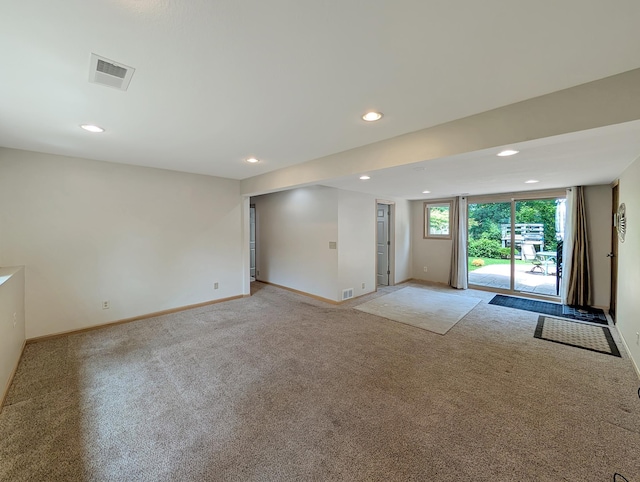 15142 75th Ave N, Maple Grove, MN 55311 - spare room featuring recessed lighting, light carpet, and baseboards