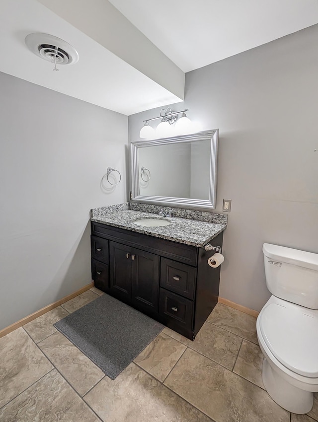 15142 75th Ave N, Maple Grove, MN 55311 - half bathroom with toilet, vanity, and baseboards