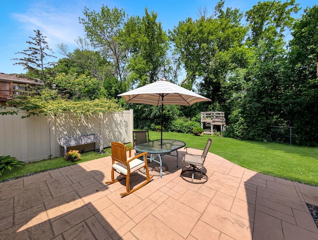 15142 75th Ave N, Maple Grove, MN 55311 - view of patio / terrace featuring outdoor dining space
