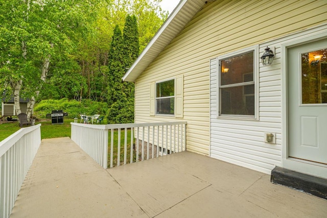 S363 Nicholes Rd, Naples Twp, WI 54755 - view of patio with a grill