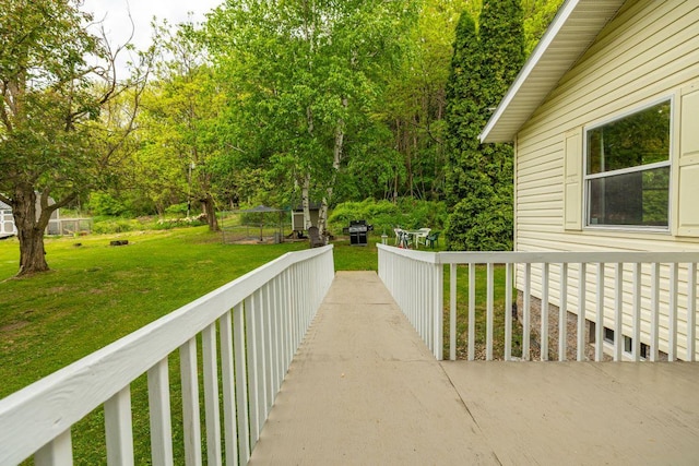S363 Nicholes Rd, Naples Twp, WI 54755 - view of patio / terrace with grilling area