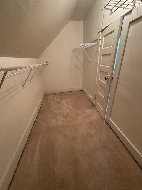 77729 330th St, Prior Twp, MN 56278 - walk in closet featuring vaulted ceiling