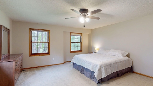 5121 Cameron Dr NW, Cascade Twp, MN 55901 - bedroom with multiple windows, light colored carpet, and baseboards