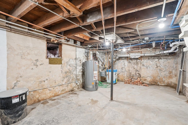 491 Belvidere St E, Saint Paul, MN 55107 - unfinished basement featuring gas water heater