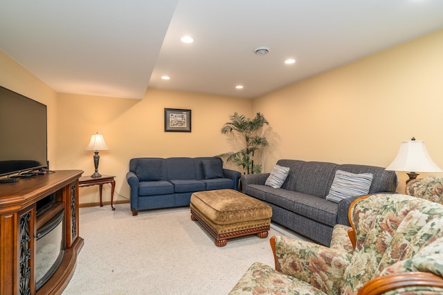 1022 Wilson Ave, Crookston, MN 56716 - living area with carpet floors, recessed lighting, and baseboards