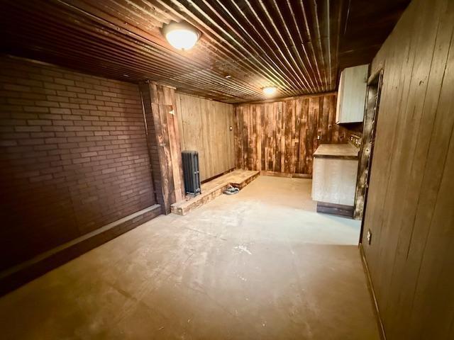 105 Oak St N, Mabel, MN 55954 - finished below grade area with wood walls