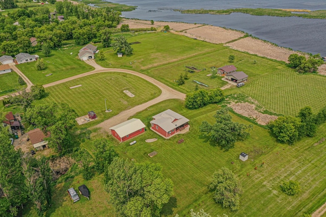 17366 Ryan Dr NE, Osakis, MN 56360 - overview of rural landscape featuring a nearby body of water and rows of crops