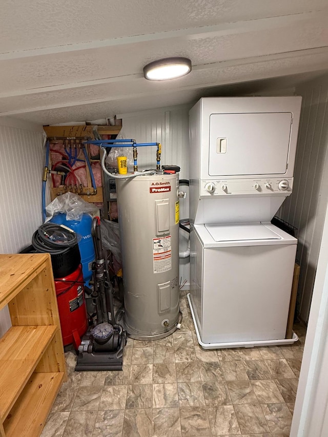 32074 315th Pl, Glen Twp, MN 56431 - utilities featuring stacked washer / dryer and water heater