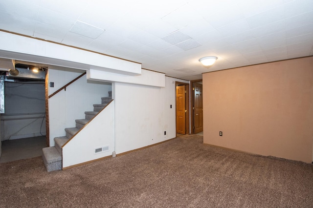 1618 10th St N, Fargo, ND 58102 - finished basement with carpet floors and stairway