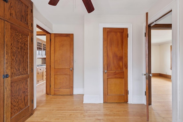1601 Charles Ave, Saint Paul, MN 55104 - unfurnished bedroom with light wood-type flooring and a ceiling fan