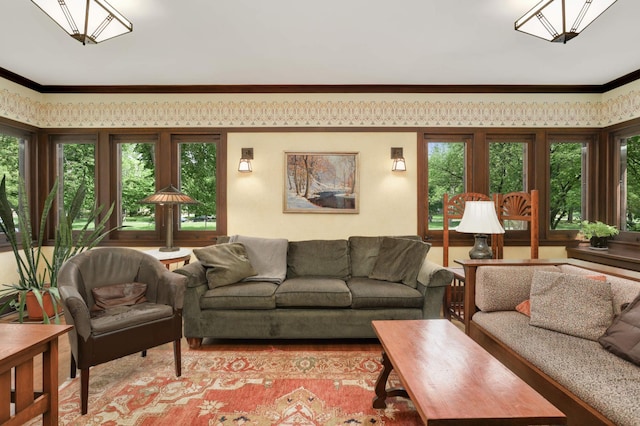 2022 Summit Ave, Saint Paul, MN 55105 - living area featuring crown molding
