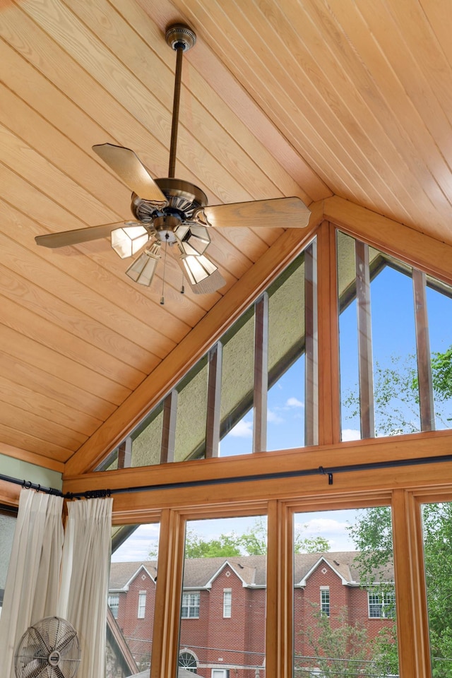 2022 Summit Ave, Saint Paul, MN 55105 - detailed view of wooden ceiling and a ceiling fan