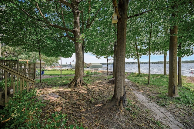 475 Lakeview Ave, Tonka Bay, MN 55331 - view of yard with a water view