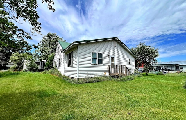 49892 285th Ave, Staples, MN 56479 - view of home's exterior with a yard and crawl space