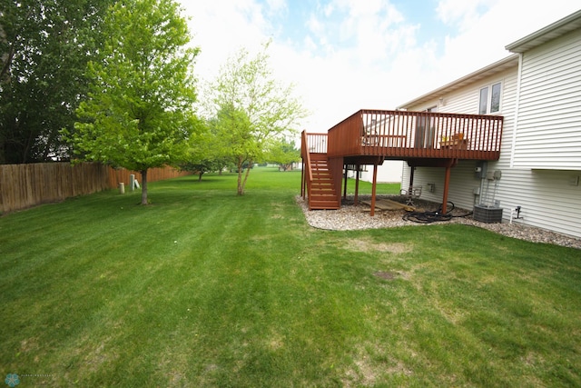 1010 4th Ave NE, Dilworth, MN 56529 - view of yard featuring stairs and a deck