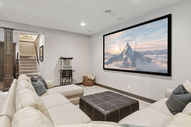 1432 25th St, Saint Joseph Twp, WI 54082 - home theater room featuring recessed lighting and baseboards