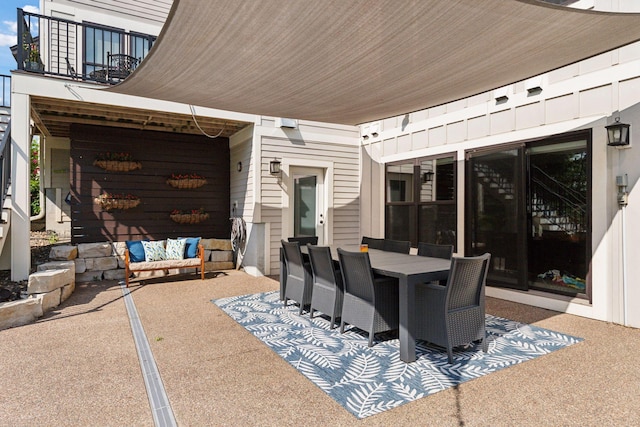 1432 25th St, Saint Joseph Twp, WI 54082 - view of patio / terrace featuring a balcony and outdoor dining space