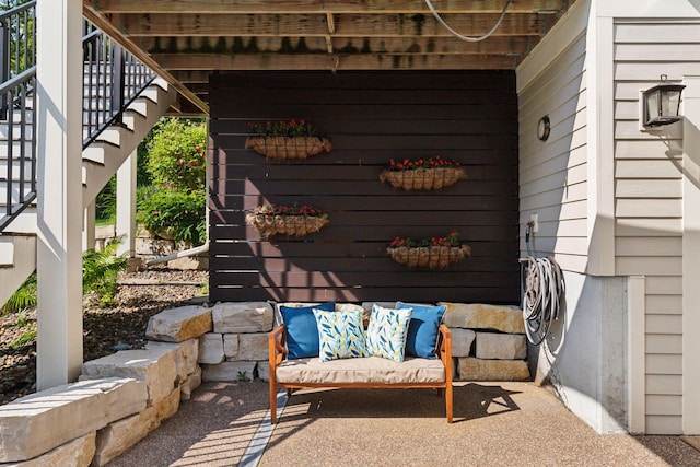 1432 25th St, Saint Joseph Twp, WI 54082 - view of patio with stairway