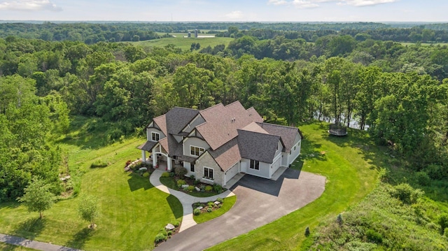 1432 25th St, Saint Joseph Twp, WI 54082 - view of subject property with a heavily wooded area