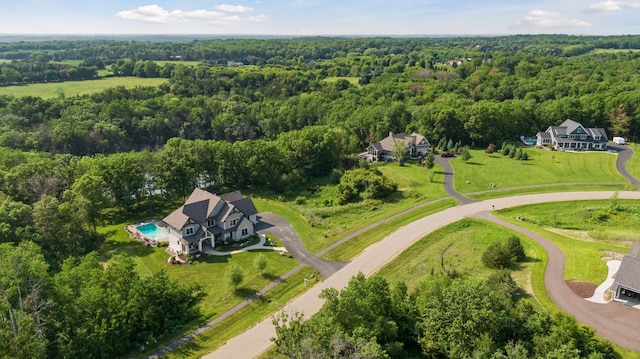 1432 25th St, Saint Joseph Twp, WI 54082 - aerial view of a heavily wooded area