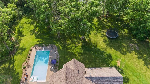 1432 25th St, Saint Joseph Twp, WI 54082 - aerial view of property and surrounding area featuring a pool