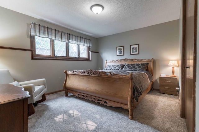 23725 240th Ave, Aurdal Twp, MN 56537 - carpeted bedroom with a textured ceiling and baseboards