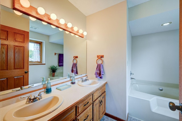 106 4th Ave NW, Rice, MN 56367 - full bath with a garden tub and double vanity