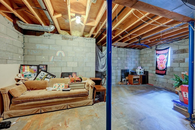 106 4th Ave NW, Rice, MN 56367 - view of unfinished basement