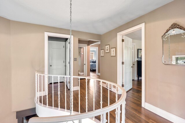 808 4th St SW, Austin, MN 55912 - corridor with wood finished floors and baseboards