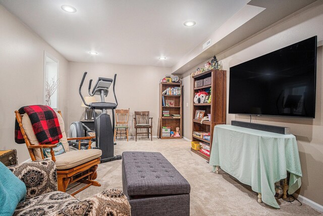 102 Walnut Ave, Luverne, MN 56156 - living area featuring recessed lighting and carpet