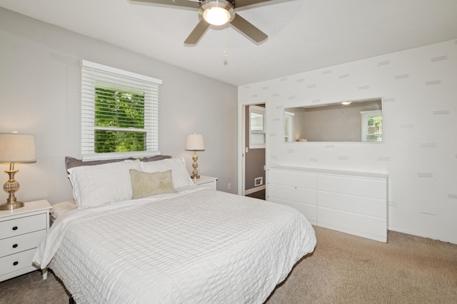 15613 Boulder Creek Dr, Minnetonka, MN 55345 - carpeted bedroom with a ceiling fan and baseboards