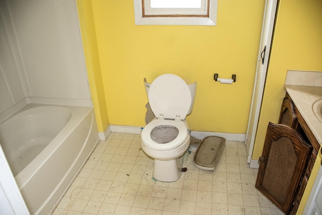 808 Franklin Ave, Wabasha, MN 55981 - bathroom with baseboards, vanity, and toilet